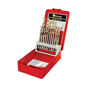 16 PC COMB DRILL-TAP BIT SET