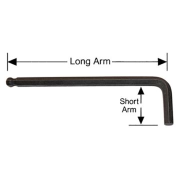 1/4 BALL LONG HEX-L KEY