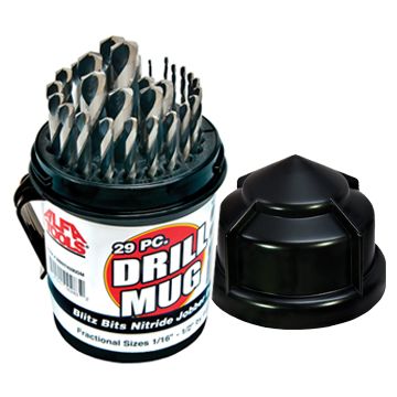 29PC. 1/16-1/2 BLITZ NITRIDE DRILL MUG