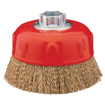 3" x 1/4" COARSE CUP BRUSH CLAMSHELL